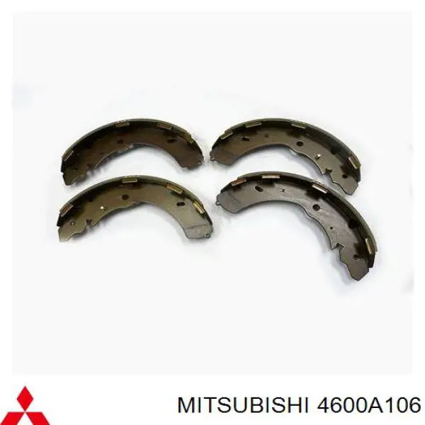 Compre 4600A106 Mitsubishi Sapatas do freio traseiras de tambor