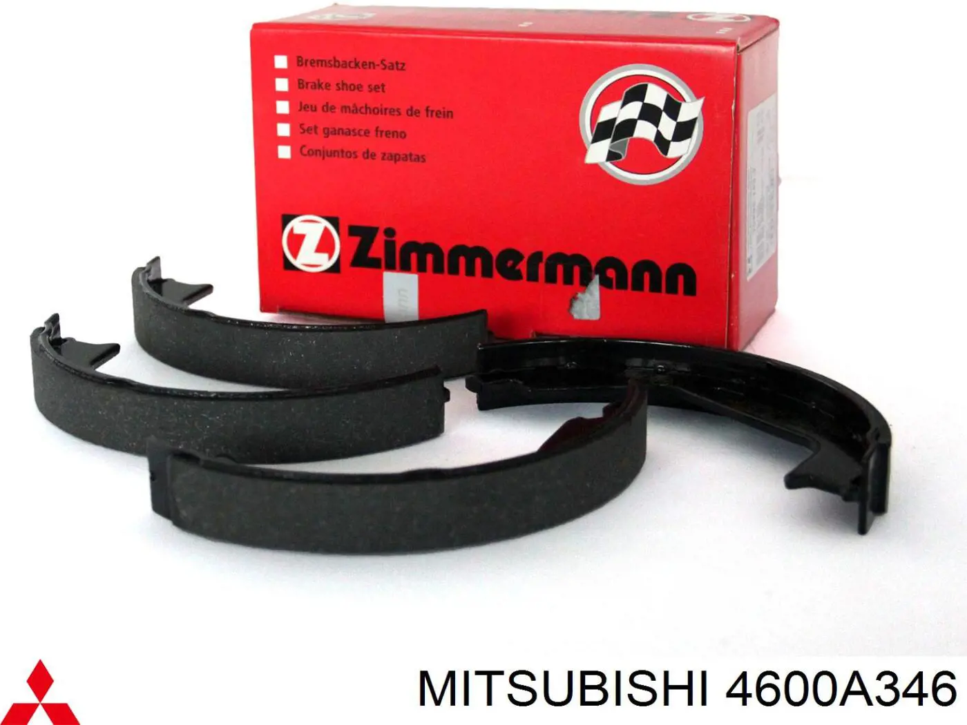 Compre 4600A346 Mitsubishi Sapatas do freio traseiras de tambor