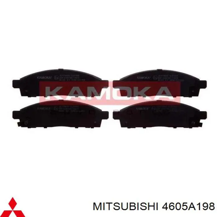 4605A198 Mitsubishi Sapatas do freio dianteiras de disco