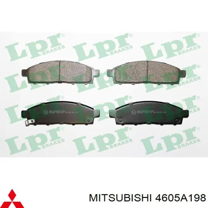 Sapatas do freio dianteiras de disco Mitsubishi 4605A198 preço, a partir de 32,90 USD