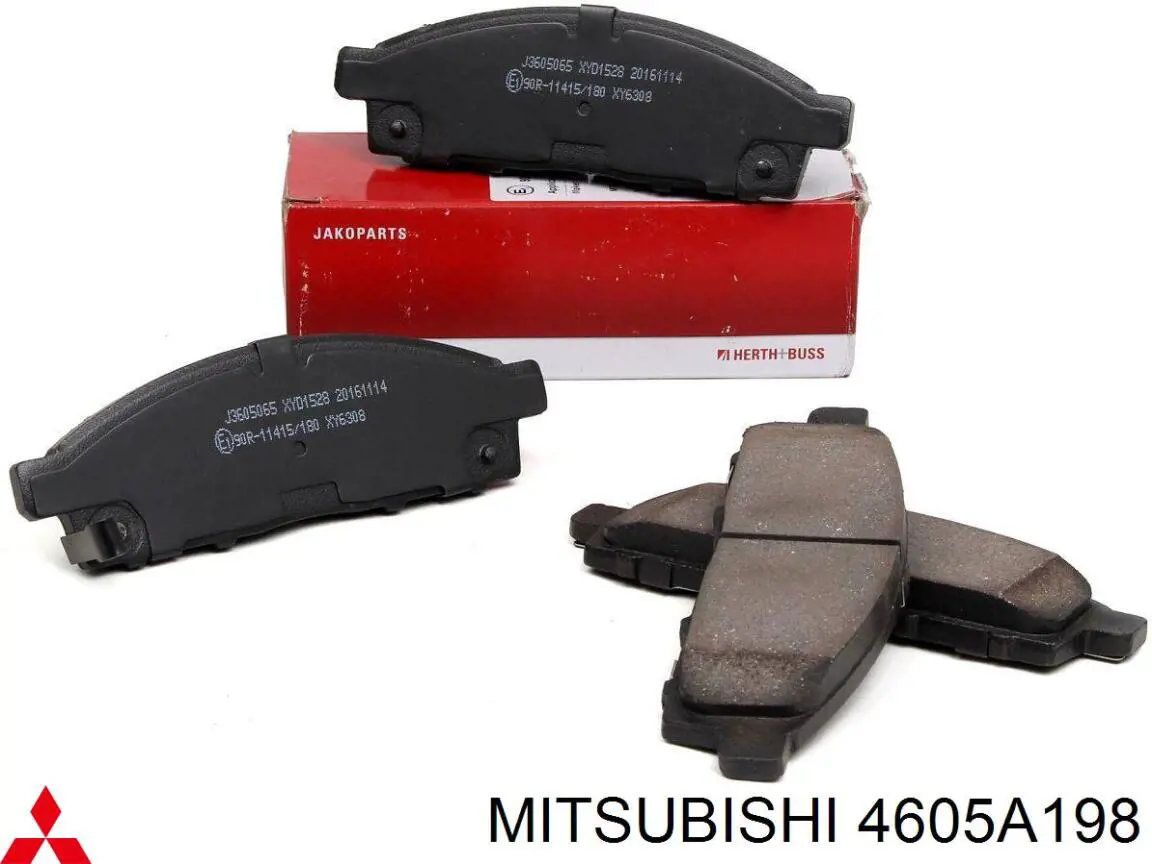Compre 4605A198 Mitsubishi Sapatas do freio dianteiras de disco