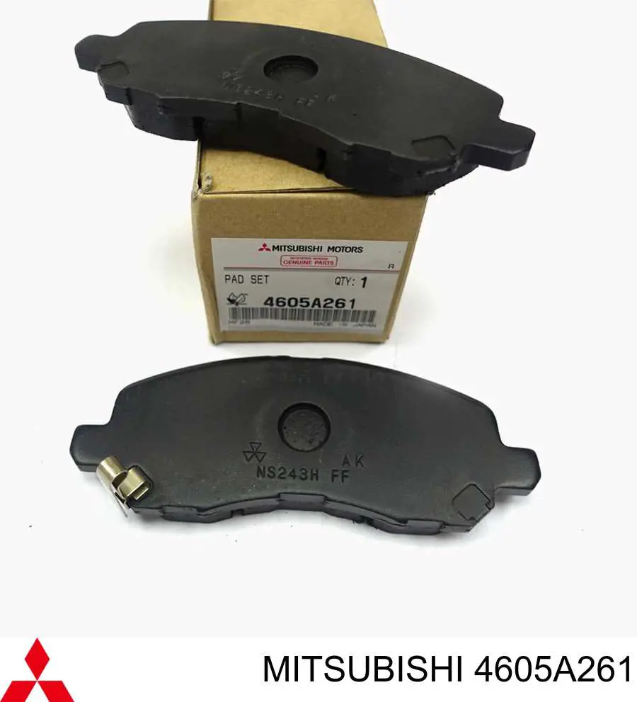 4605A261 Mitsubishi Sapatas do freio dianteiras de disco