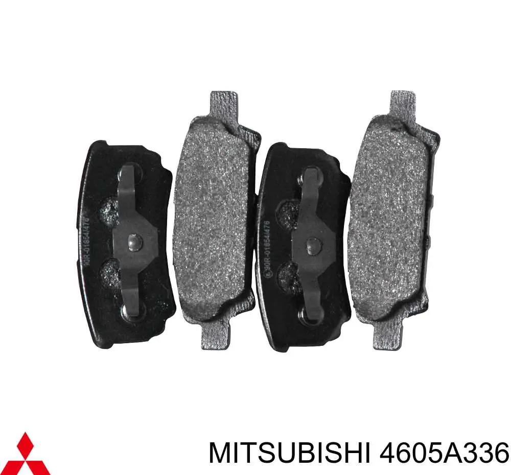 4605A336 Mitsubishi Sapatas do freio traseiras de disco