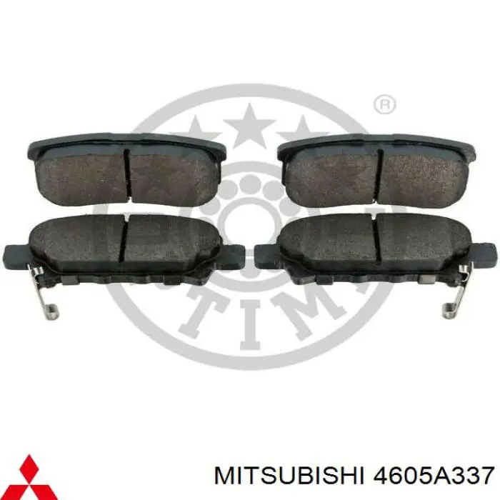 Compre 4605A337 Mitsubishi Sapatas do freio traseiras de disco