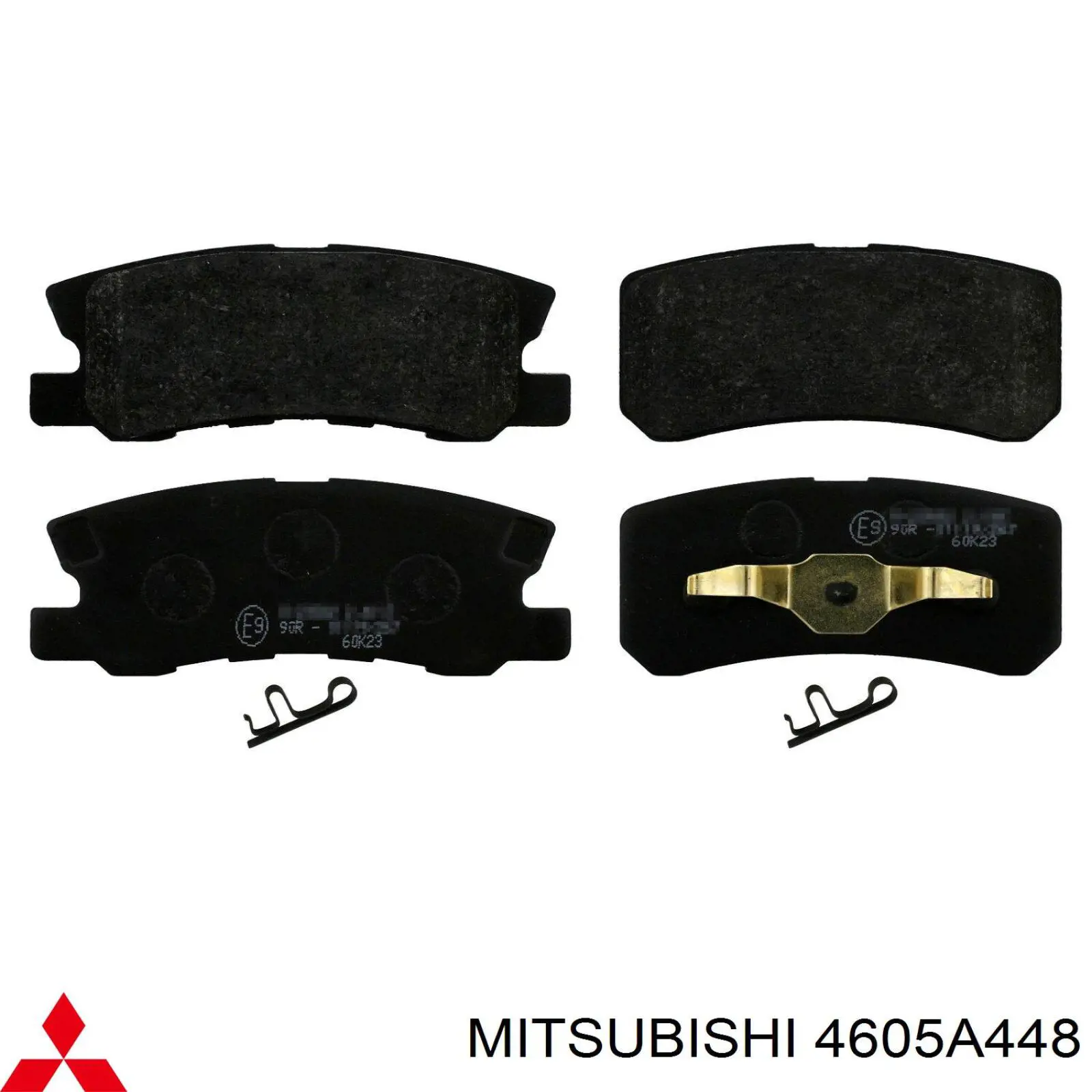 4605A448 Mitsubishi Sapatas do freio traseiras de disco