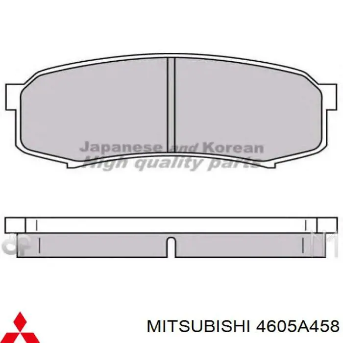Sapatas do freio traseiras de disco Mitsubishi 4605A458 preço, a partir de 23,39 USD