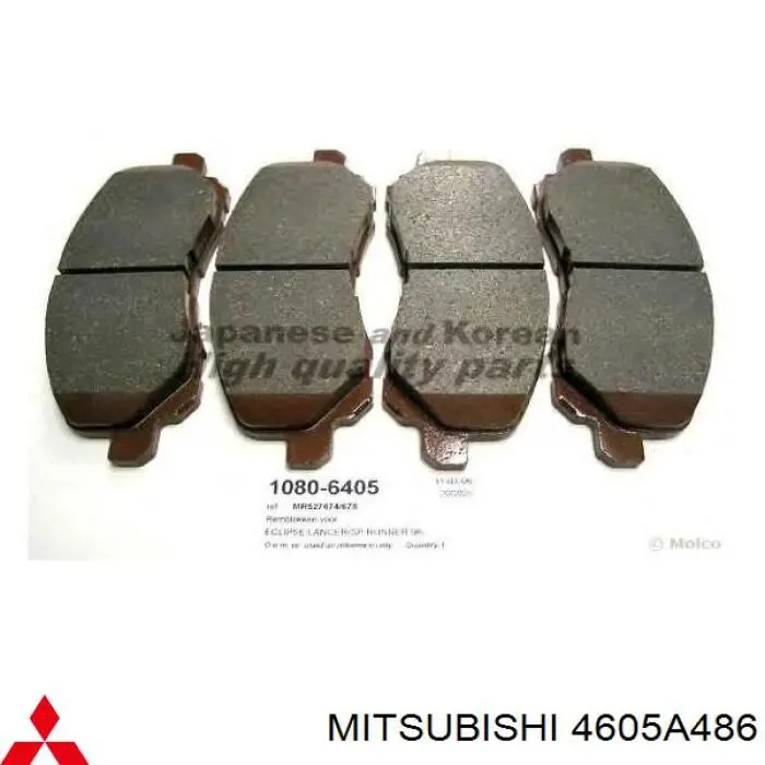 Compre 4605A486 Mitsubishi Sapatas do freio dianteiras de disco