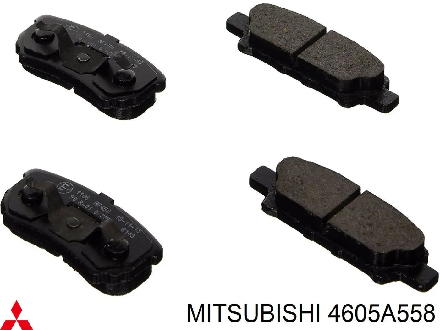Compre 4605A558 Mitsubishi Sapatas do freio traseiras de disco