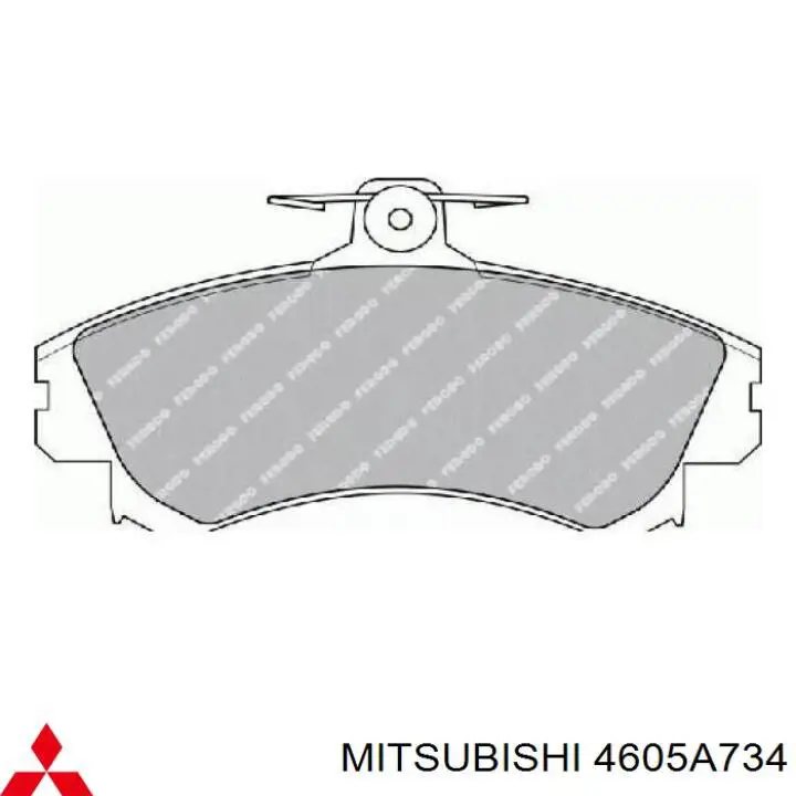 Sapatas do freio dianteiras de disco Mitsubishi 4605A734 preço, a partir de 31,43 USD