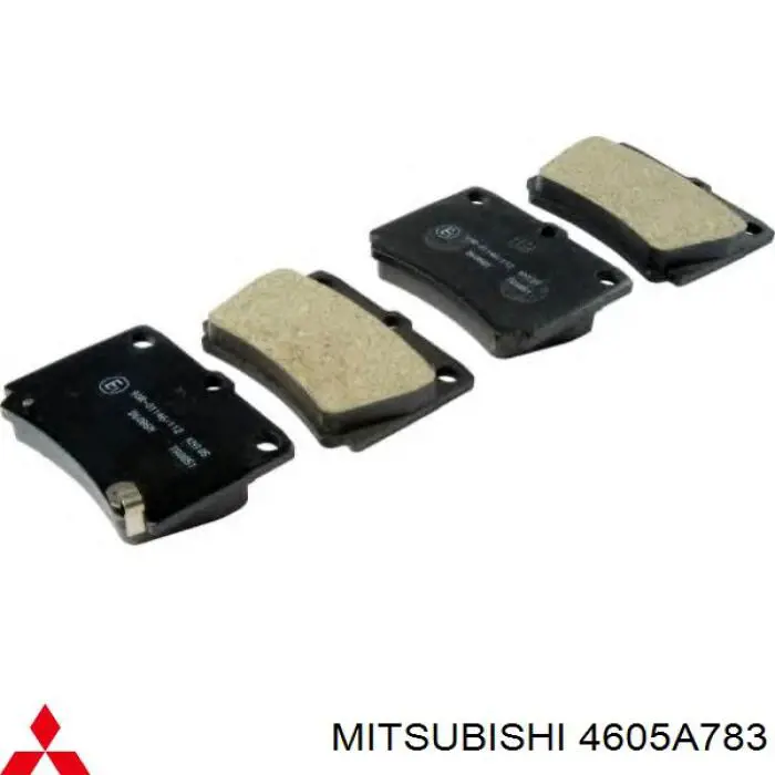 4605A783 Mitsubishi Sapatas do freio traseiras de disco