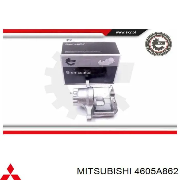 4605A862 Mitsubishi Suporte do freio dianteiro direito