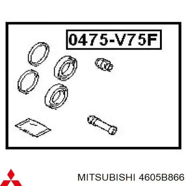 Kit de reparação de suporte do freio dianteiro Mitsubishi 4605B866 preço, a partir de 22,69 USD