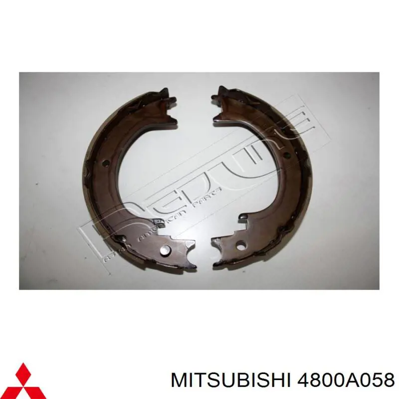 Compre 4800A058 Mitsubishi Sapatas do freio de estacionamento