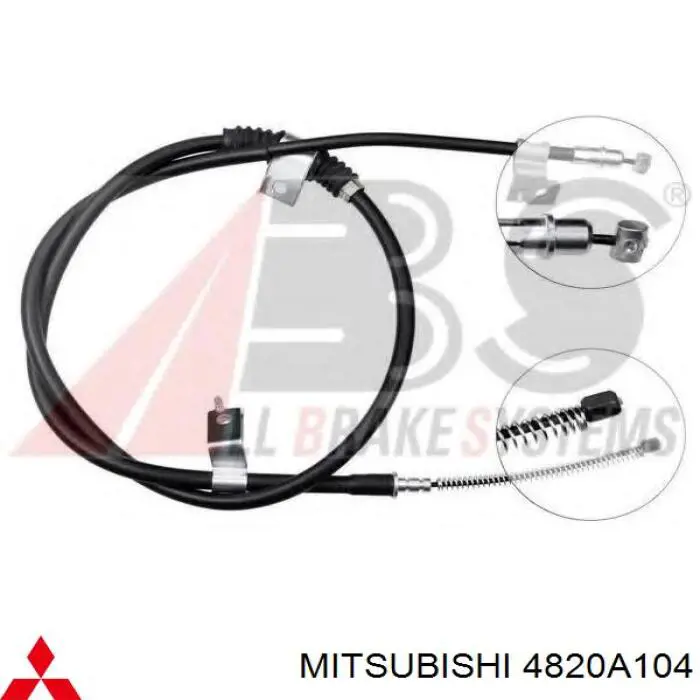 Cabo do freio de estacionamento traseiro direito Mitsubishi 4820A104 preço, a partir de 41,92 USD