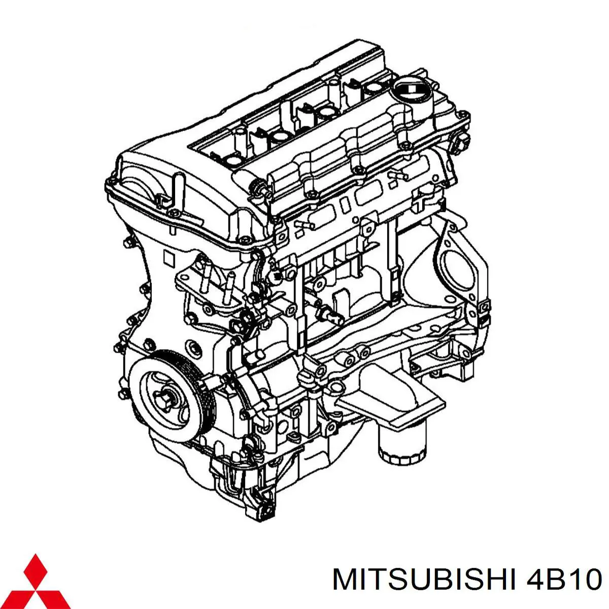 4B10 Mitsubishi Motor montado