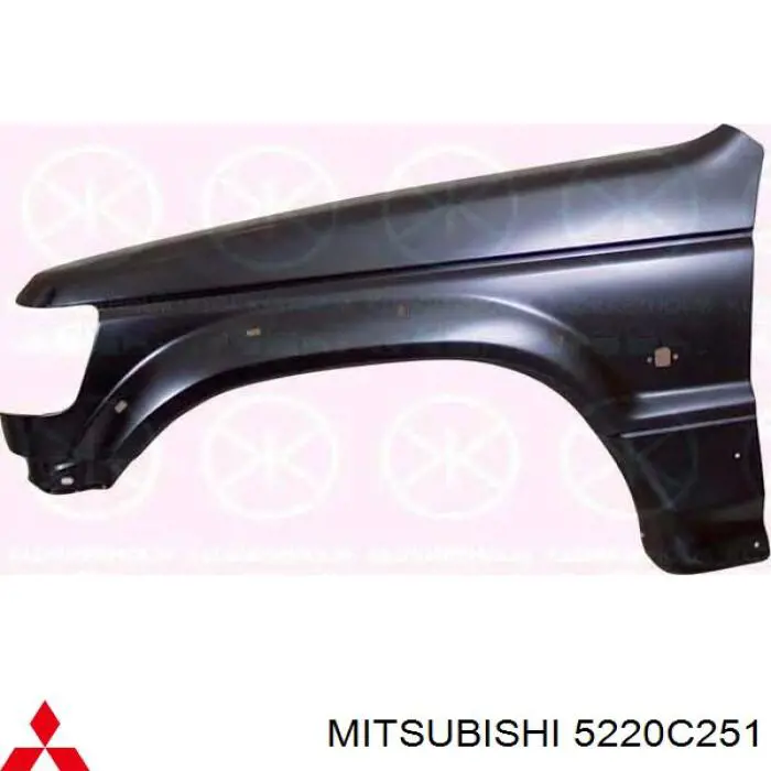 Pára-lama dianteiro esquerdo Mitsubishi 5220C251 preço, a partir de 122,50 USD