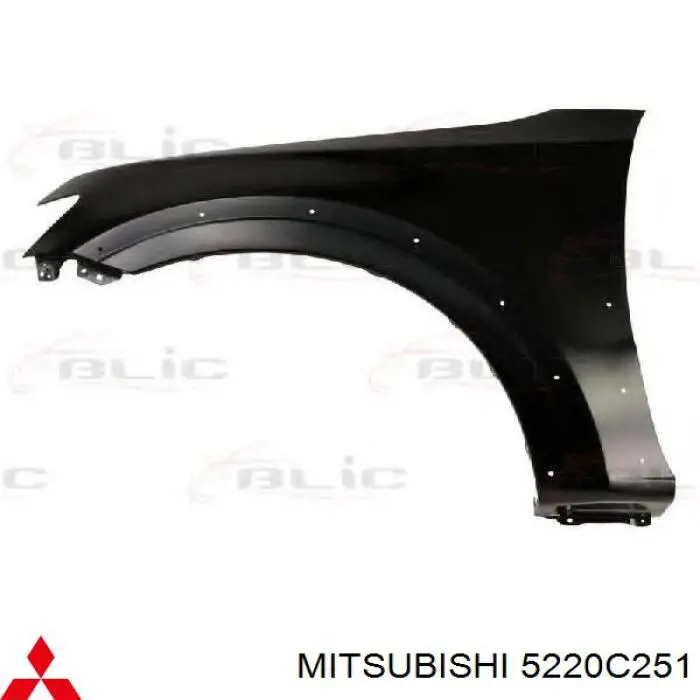 5220C251 Mitsubishi Pára-lama dianteiro esquerdo