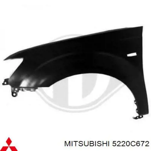 Pára-lama dianteiro direito Mitsubishi 5220C672 preço, a partir de 117,58 USD