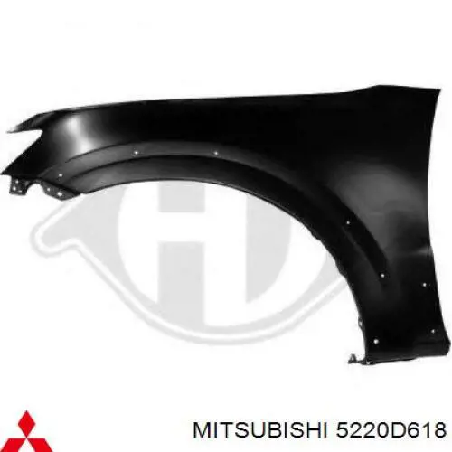 Pára-lama dianteiro direito Mitsubishi 5220D618 preço, a partir de 107,68 USD