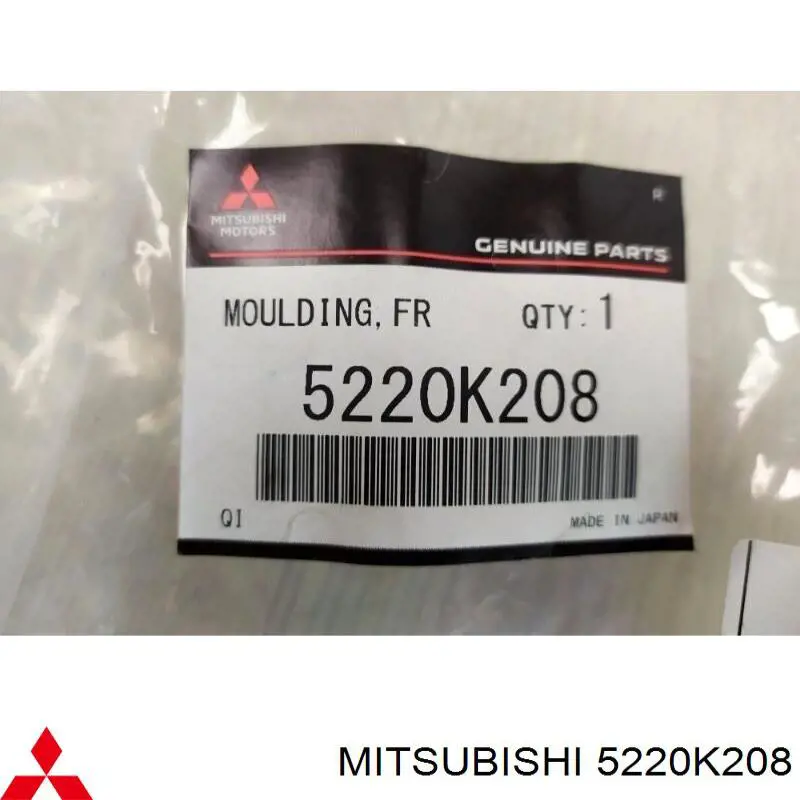 5220K208 Mitsubishi Expansor (placa sobreposta) de arco do pára-lama dianteiro direito