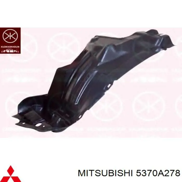 Guarda-barras direito dianteiro do pára-lama dianteiro Mitsubishi 5370A278 preço, a partir de 16,91 USD