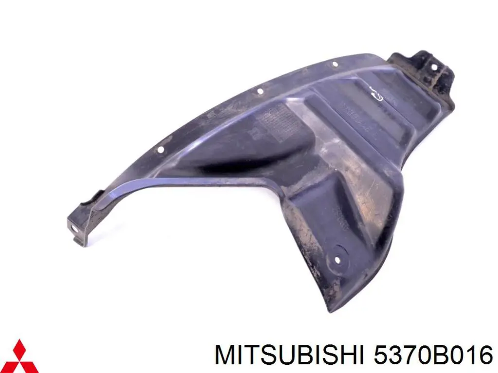 5370B016 Mitsubishi Guarda-barras direito traseiro do pára-lama traseiro