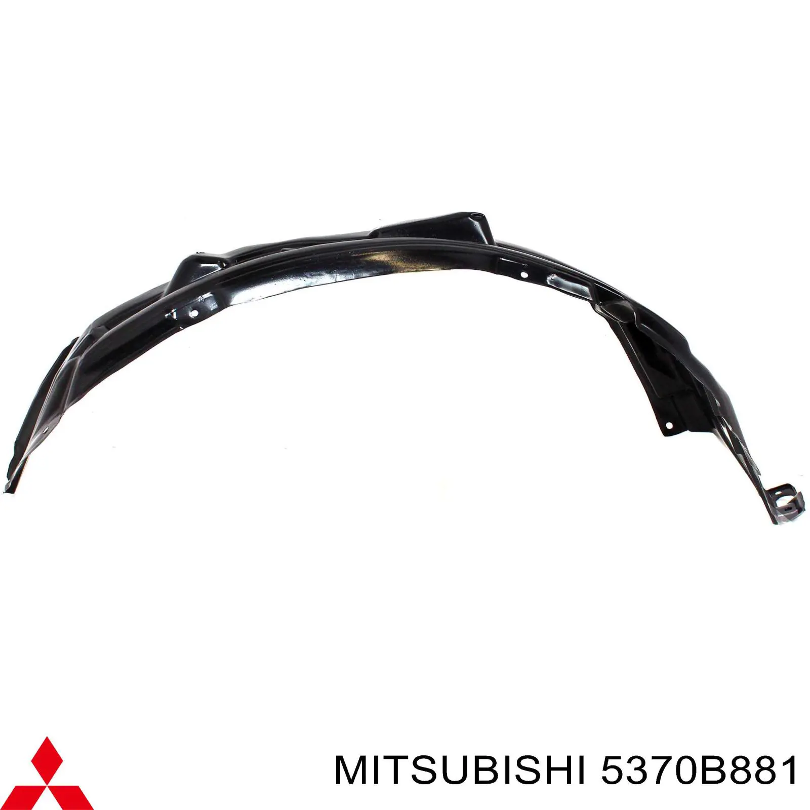 5370B881 Mitsubishi Guarda-barras esquerdo do pára-lama dianteiro