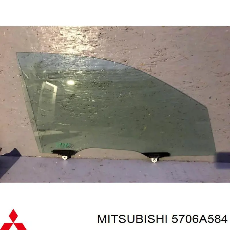 5706A584 Mitsubishi Vidro da porta dianteira direita