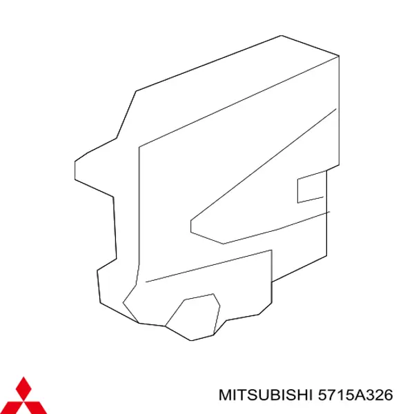 5715A326 Mitsubishi Fecho da porta dianteira direita