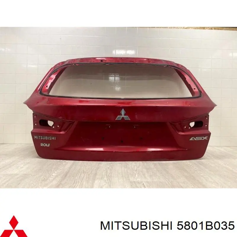 Compre 5801B035 Mitsubishi Porta traseira (3ª/5ª porta-malas (tampa de alcapão)