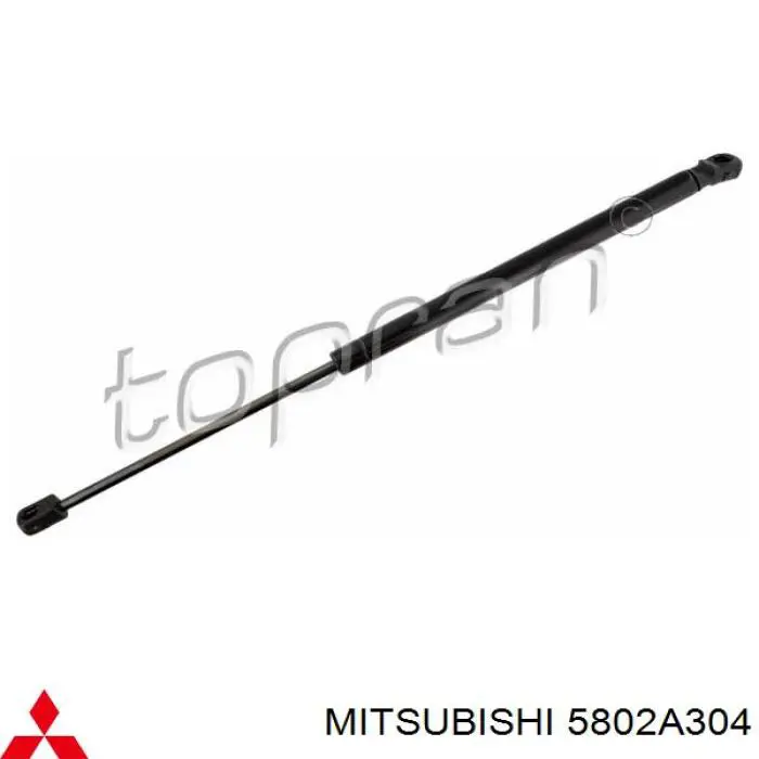 5802A304 Mitsubishi Amortecedor de tampa de porta-malas (de 3ª/5ª porta traseira)