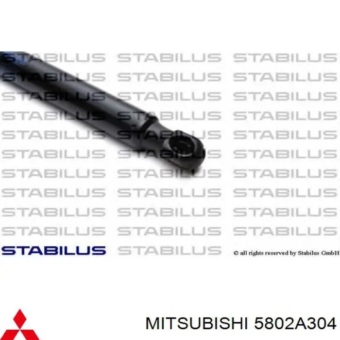 Amortecedor de tampa de porta-malas (de 3ª/5ª porta traseira) Mitsubishi 5802A304 preço, a partir de 36,18 USD
