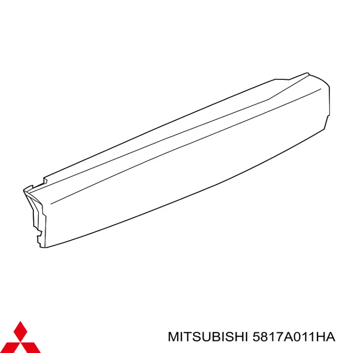 5817A011HA Mitsubishi Placa sobreposta inferior de porta-malas (de 3ª/5ª porta traseira)