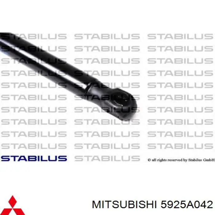 Amortecedor de tampa de porta-malas (de 3ª/5ª porta traseira) Mitsubishi 5925A042 preço, a partir de 14,17 USD