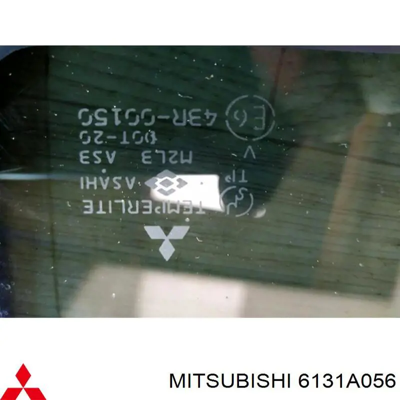 Vidro de carroçaria (da seção de bagagem) direito Mitsubishi 6131A244 preço, a partir de 210,50 USD