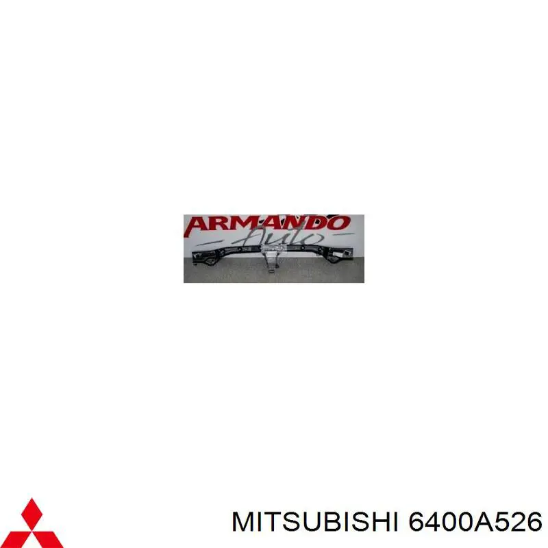 6400A526 Mitsubishi Reforçador do pára-choque dianteiro