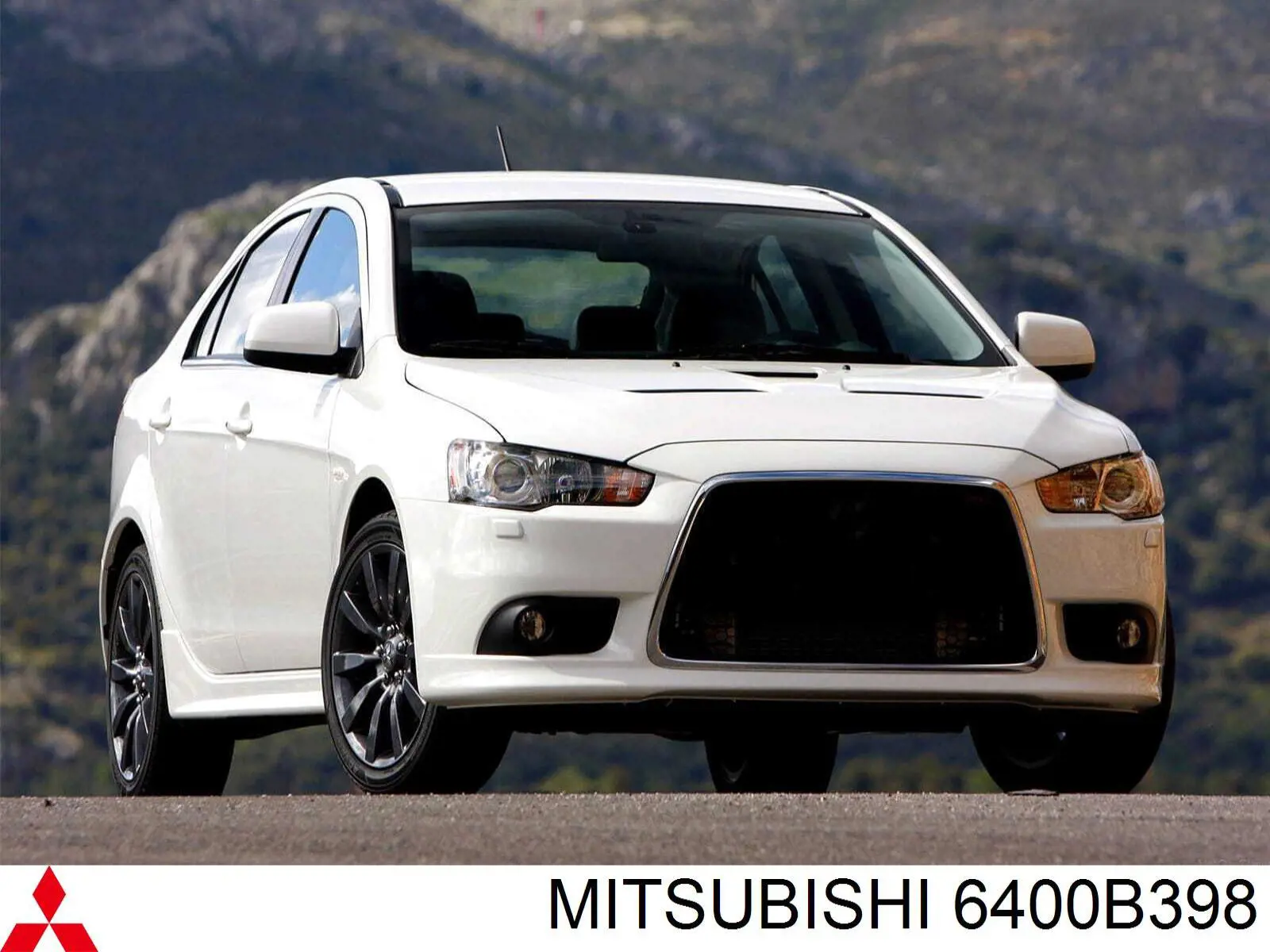 Compre 6400B398 Mitsubishi Placa sobreposta (carcaça) de grelha do radiador