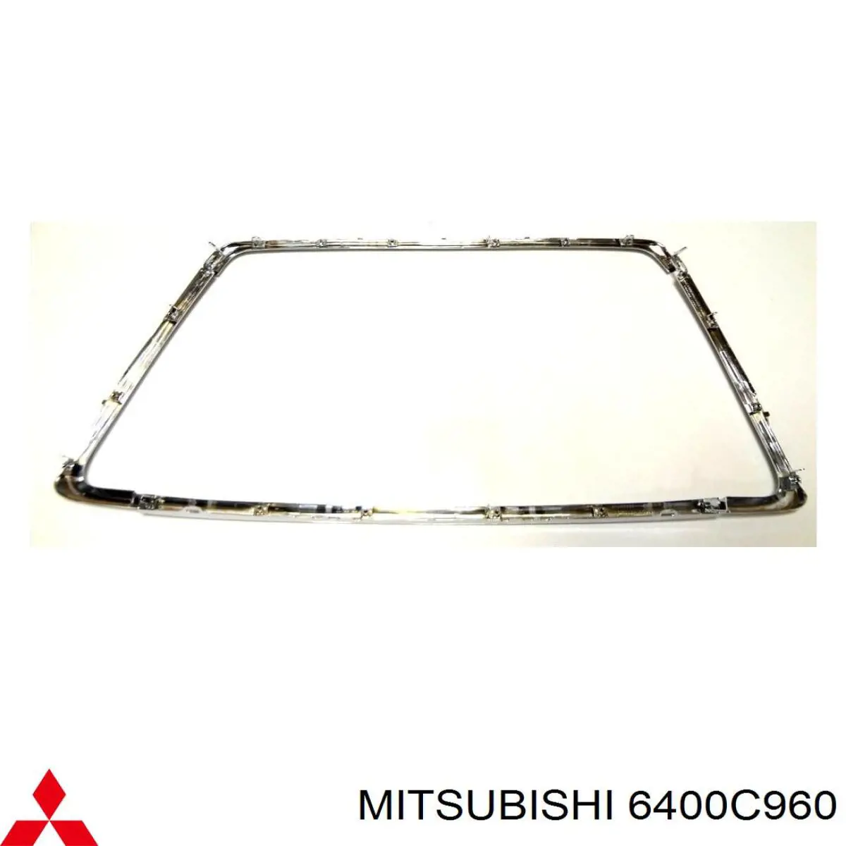 Placa sobreposta (carcaça) de grelha do radiador 6400C960 Mitsubishi