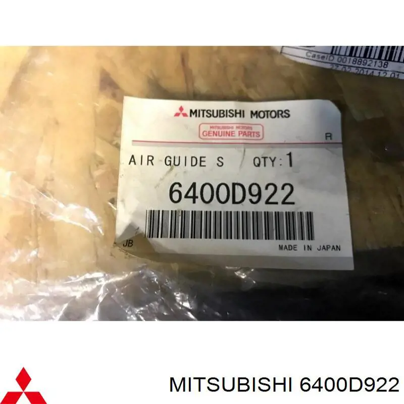 Conduto de ar/defletor do radiador, superior Mitsubishi 6400D922 preço, a partir de 20,51 USD