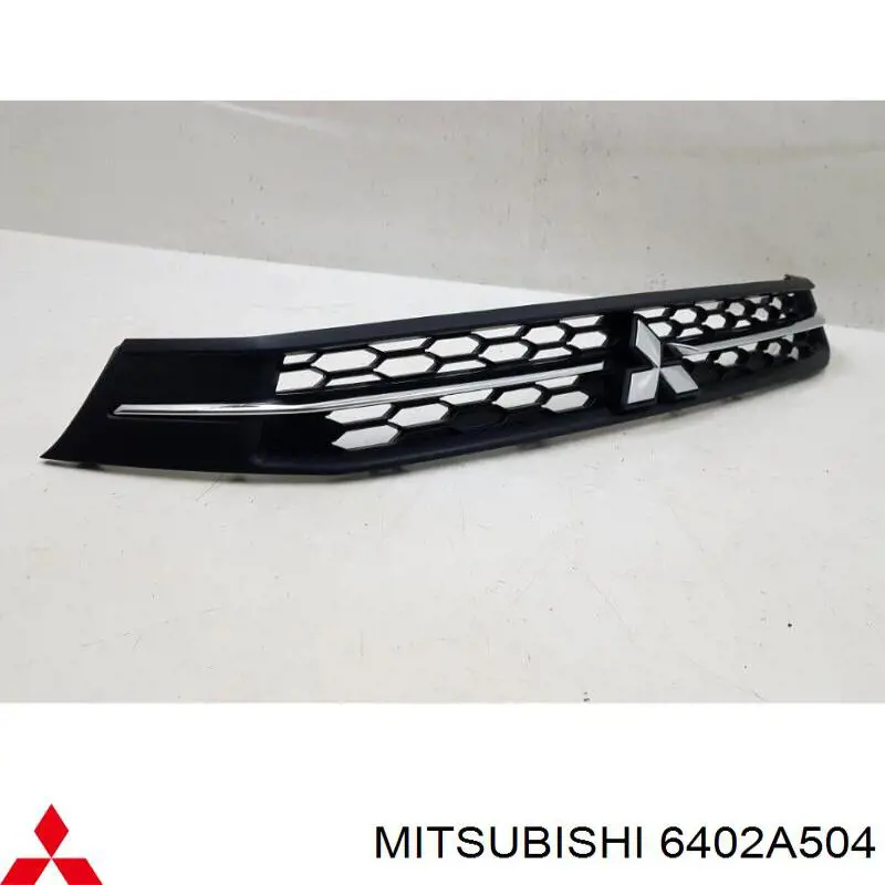 Compre 6402A504 Mitsubishi Grelha superior do pára-choque dianteiro