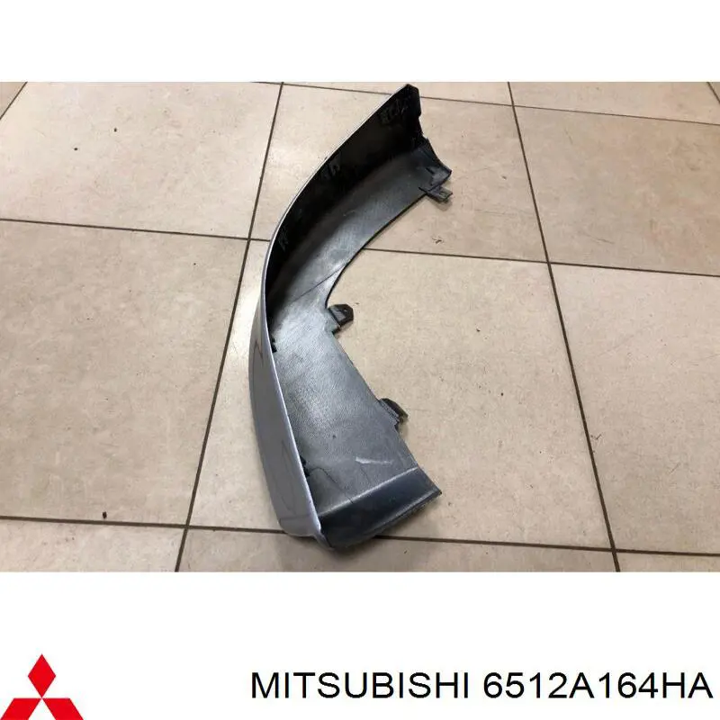 6512A164HA Mitsubishi Spoiler direito do pára-choque dianteiro