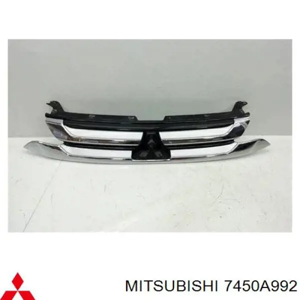 Grelha do radiador 7450A992 Mitsubishi