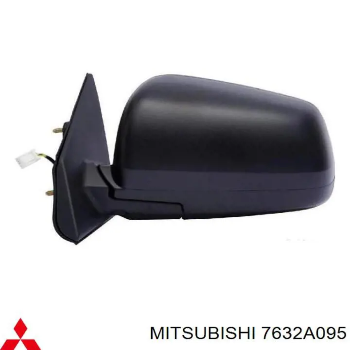 7632A095 Mitsubishi Espelho de retrovisão esquerdo