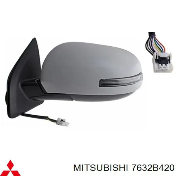 Espelho de retrovisão direito Mitsubishi 7632B420 preço, a partir de 328,75 USD