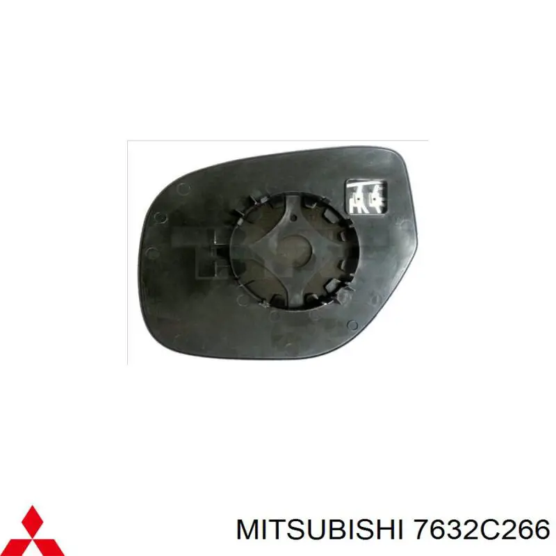 Elemento espelhado do espelho de retrovisão direito Mitsubishi 7632C266 preço, a partir de 62,01 USD