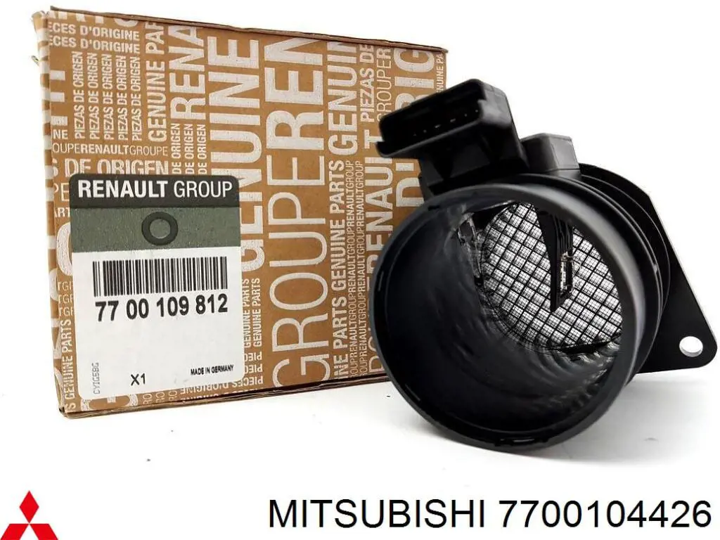 7700104426 Mitsubishi Sensor de fluxo (consumo) de ar, medidor de consumo M.A.F. - (Mass Airflow)
