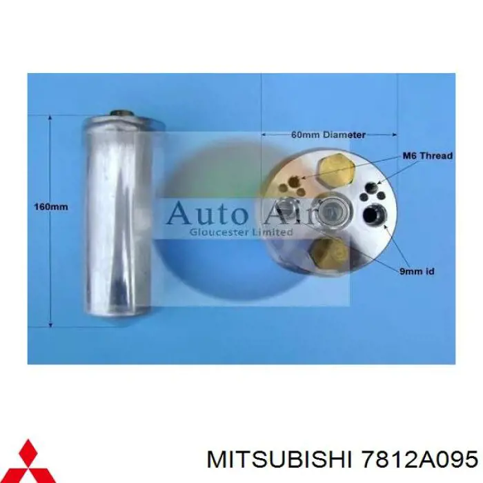Compre 7812A095 Mitsubishi Tanque de recepção do secador de aparelho de ar condicionado