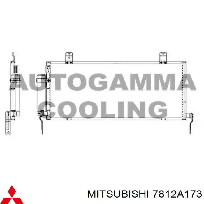 Compre 7812A173 Mitsubishi Radiador de aparelho de ar condicionado