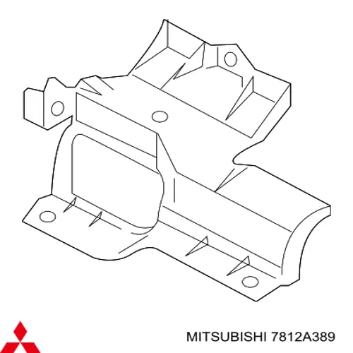 7812A389 Mitsubishi Conduto de ar/defletor do radiador, superior