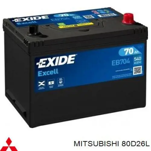 80D26L Mitsubishi Bateria recarregável (PILHA)